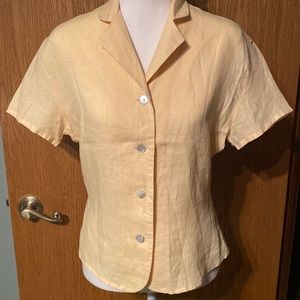 Vintage Harolds linen top. Size 8.